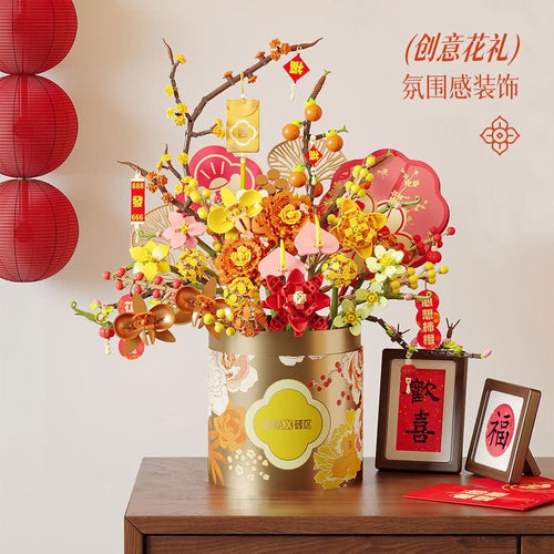 Afobrick AREA-X AF0001 New Year Flower Candle