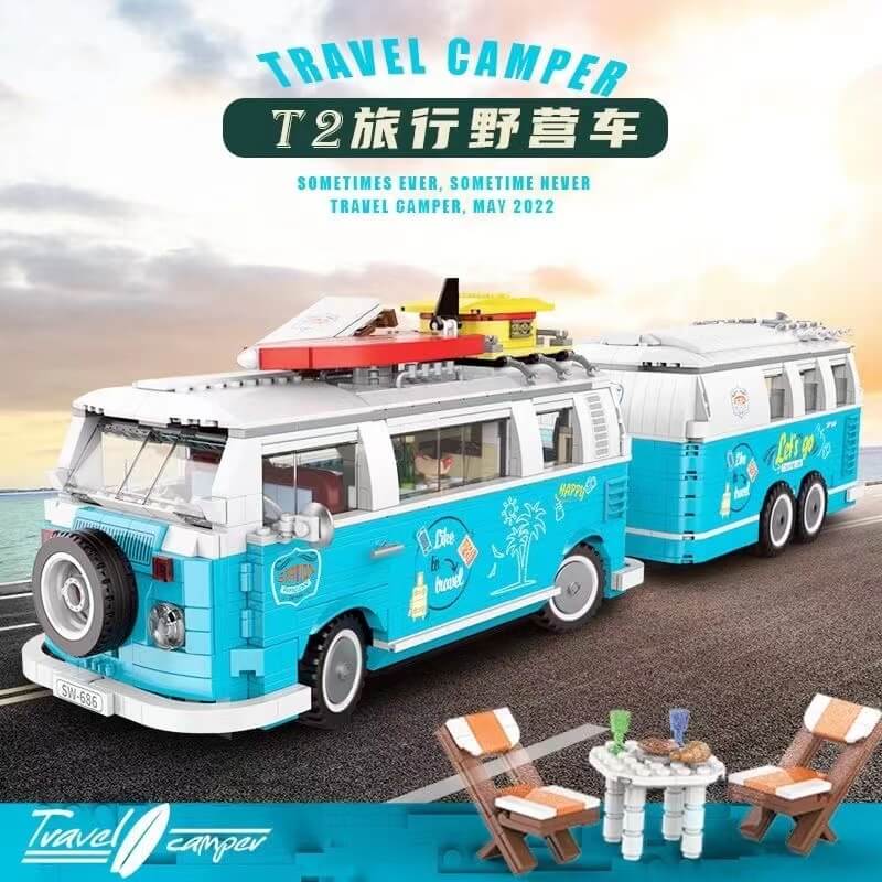 Afobrick BUILDING BLOCKS Volkswagen T2 2775pcs