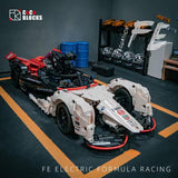 Afobrick CACO BLOCK C018 Formula E Porsche 99X Electric 1626PCS, view 2