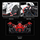 Afobrick CACO BLOCK C018 Formula E Porsche 99X Electric 1626PCS, view 4
