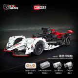 Afobrick CACO BLOCK C018 Formula E Porsche 99X Electric 1626PCS, view 6