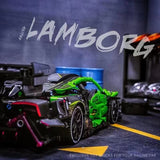 Afobrick CACO BLOCK C019 Lamborghini green sports car 1:14, view 2