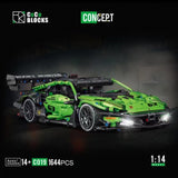 Afobrick CACO BLOCK C019 Lamborghini green sports car 1:14, view 4