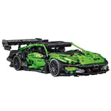 Afobrick CACO BLOCK C019 Lamborghini green sports car 1:14, view 5