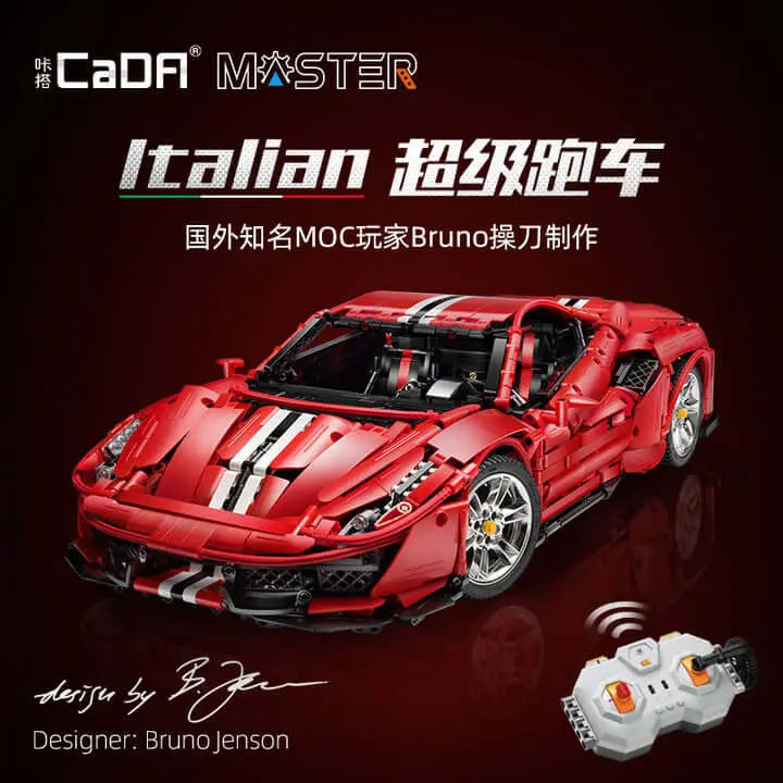 Afobrick CADA C61042 Master Ferrari 488 1:8 3229pcs
