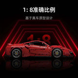 Afobrick CADA C61042 Master Ferrari 488 1:8 3229pcs, view 3