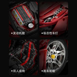 Afobrick CADA C61042 Master Ferrari 488 1:8 3229pcs, view 4