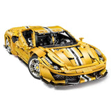 Afobrick CADA C61057 Master yellow Ferrari 488 1:8 3229pcs, view 2