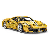 Afobrick CADA C61057 Master yellow Ferrari 488 1:8 3229pcs, view 3