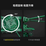 Afobrick CaDA C61072 T-34 medium tank 722PCS, view 5