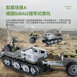 Afobrick CAYI 6825 SdKfz 2 Tracked motorcycle, view 3