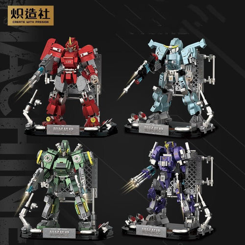 Afobrick CREATE WITH PASSION Mechanical Armor 4 IN 1