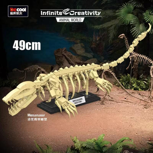 Afobrick DECOOL 81007 Mosasaur fossil model 498pcs