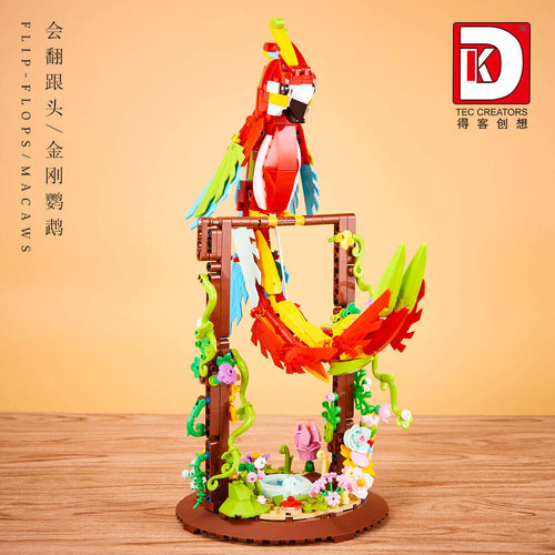 Afobrick DK 6015 Parrot Flower Frame