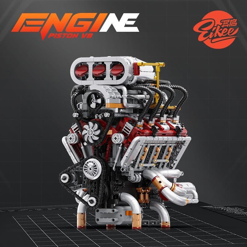 Afobrick Eikee Engi Piston V8 Engine