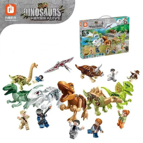 Afobrick Forange BLOCK FC3700 Dinosaur Quest Dinosaur Runaway 205pcs