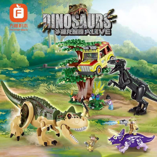 Afobrick Forange BLOCK FC3701 Dinosaur Quest The Great Escape 602pcs