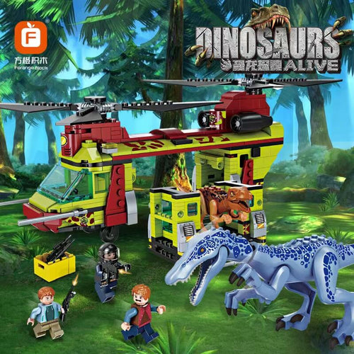 Afobrick Forange BLOCK FC3722 Dinosaurs Alive Rescue Baryonyx 585pcs