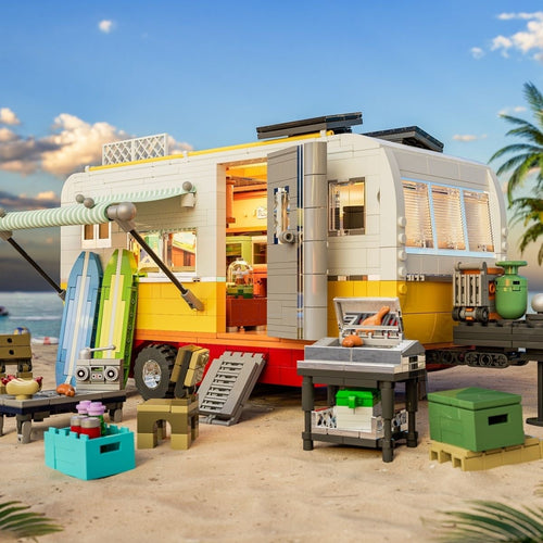 Afobrick Funwhole F9032 Beach RV Travel Trailer