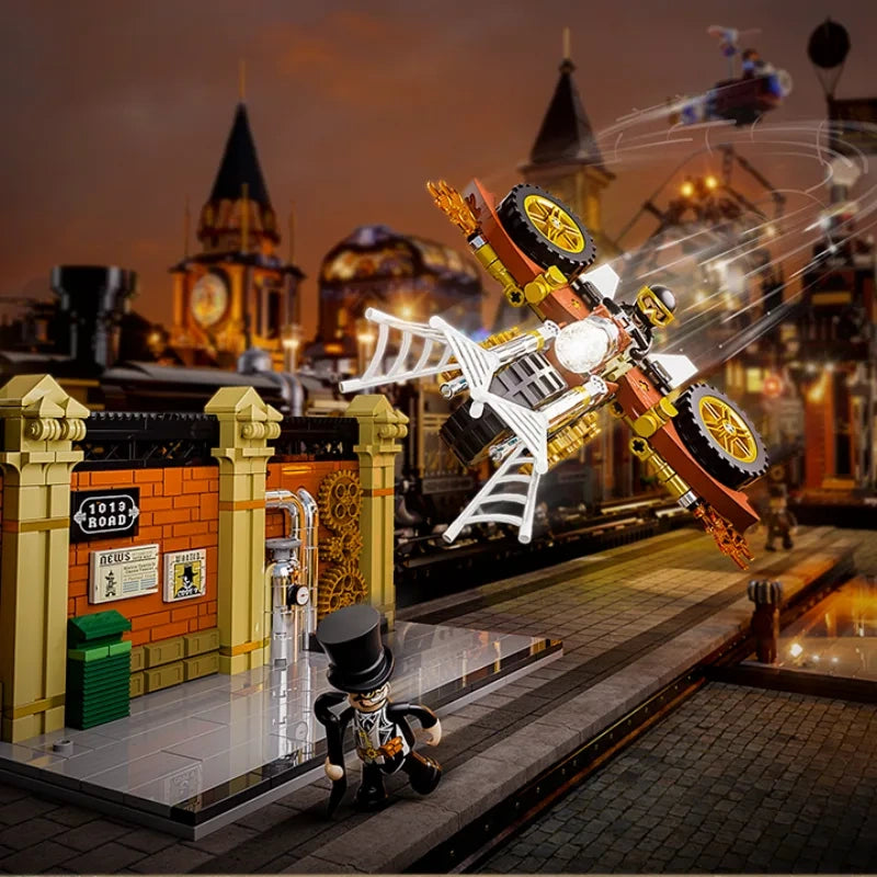 Afobrick FunWhole F9067 Steampunk World: Motorcycle Chase