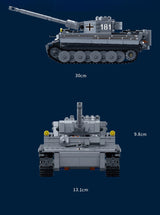 Afobrick GUDI Military German King Tiger I Tank, view 3