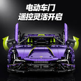 Afobrick GULY 10635 Electroplating purple Lamborghini, view 2