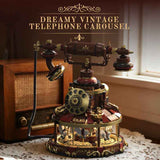 Afobrick H1014 Retro Telephone Carousel, view 2