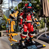 Afobrick iBlock City Dream Heroes Mech Firefighter, view 5
