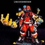 Afobrick iBlock City Dream Heroes Mech Firefighter, view 6