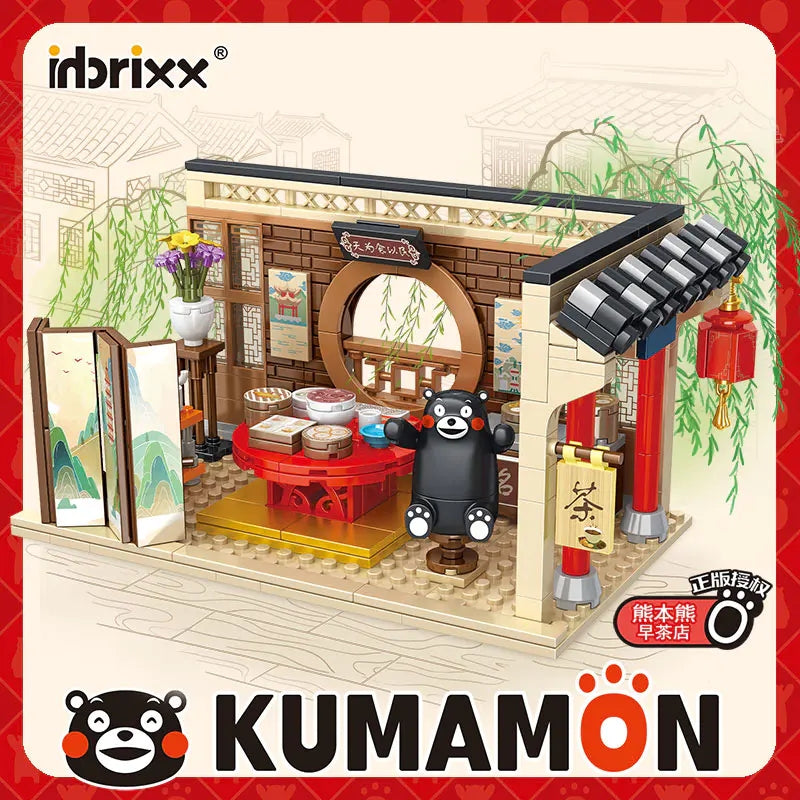 Afobrick Inbrixx 880012 Kumamon Morning Tea Shop