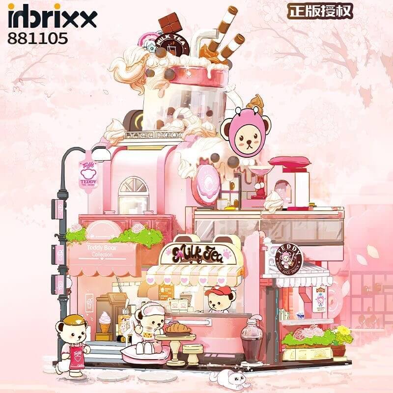 Afobrick INBRIXX 881105 teddy Milk Tea Shop