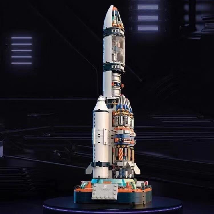 Afobrick JAKI JK8501 Semi-disassembled perspective rocket