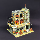 Afobrick JIE STAR 89101 Downtown Diner Apocalypse Version 2438pcs, view 3