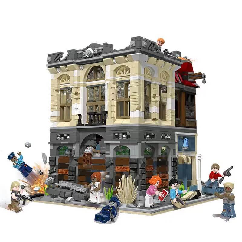 Afobrick JIE STAR 89102 Brick Bank Apocalypse Version 2500pcs