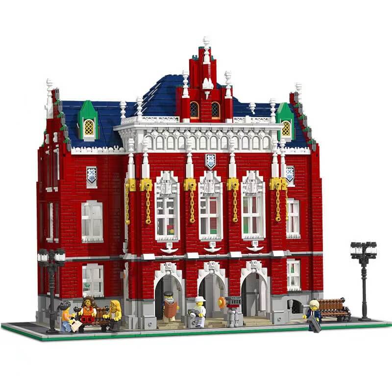 Afobrick JIE STAR 89123 Red Brick University 6355pcs