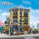 Afobrick JIE STAR 89134 Brick Town Police Station, view 4