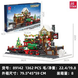 Afobrick JIE STAR 89142 The Railway Station At Christmas, view 2