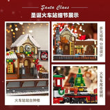 Afobrick JIE STAR 89142 The Railway Station At Christmas, view 4