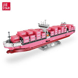 Afobrick JIE STAR 9127 Pink container ship, view 2
