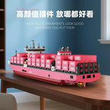 Afobrick JIE STAR 9127 Pink container ship, view 3