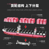 Afobrick JIE STAR 9127 Pink container ship, view 4