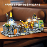 Afobrick JIE STAR JJ9114 Steampunk: Moon Base, view 3
