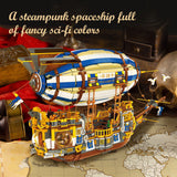 Afobrick JIE STAR JJ9126 Steampunk Airship, view 2