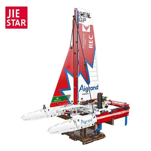 Afobrick JIESTAR 58124 F50 Hydrofoil Catamaran Sailboat