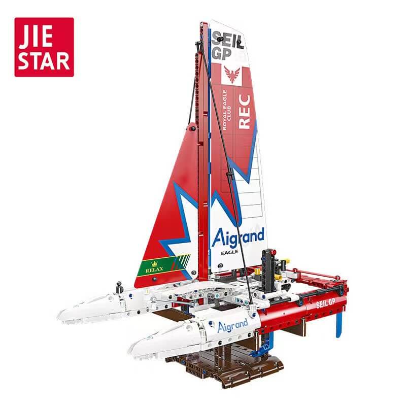 Afobrick JIESTAR 58124 F50 Hydrofoil Catamaran Sailboat
