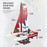 Afobrick JIESTAR 58124 F50 Hydrofoil Catamaran Sailboat, view 3