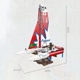 Afobrick JIESTAR 58124 F50 Hydrofoil Catamaran Sailboat, view 4