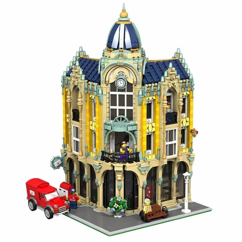 Afobrick JIE STAR 89111 Corner Post Office 4226pcs