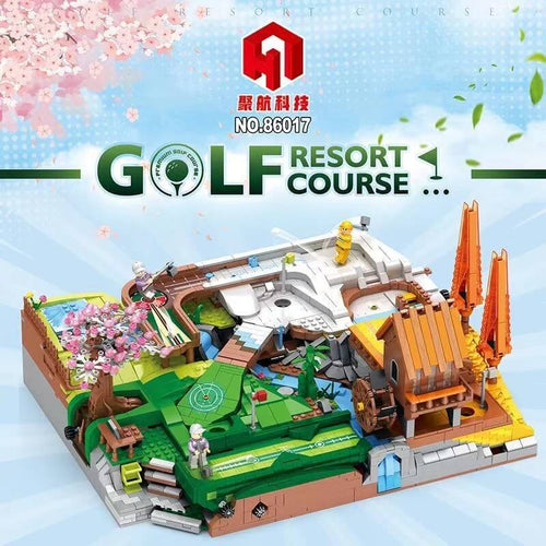 Afobrick JUHANG 86017 Golf Resort Course 3022pcs
