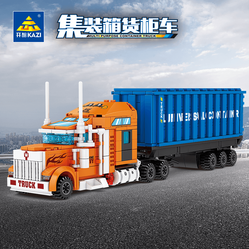 Afobrick KAZI Container Truck 4 IN 1